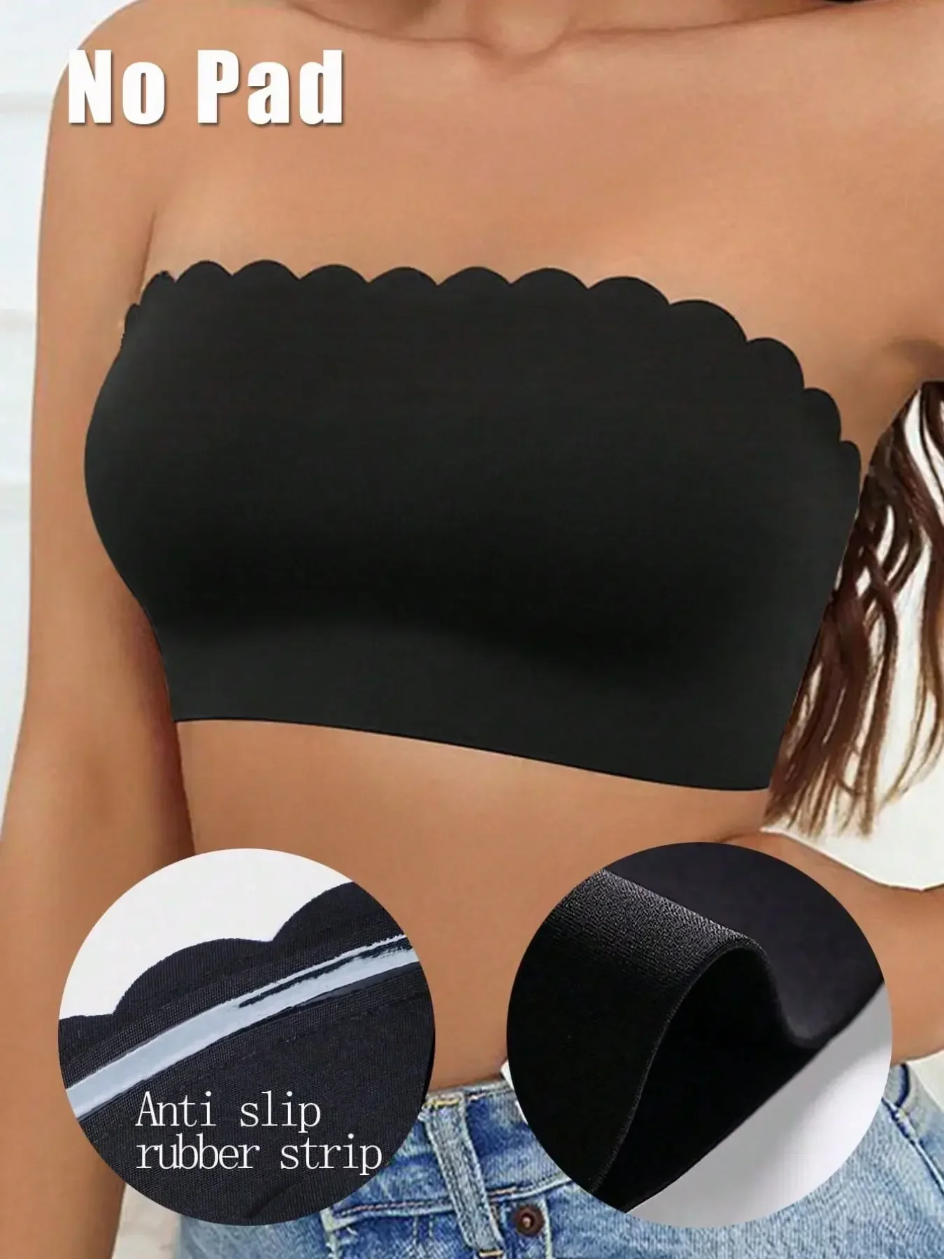 Damen-Trägerlos-BH, nahtloser  – Bralette Wireless Soft Bewertung und Preis